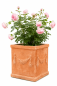 Preview: Jardinière Feston 29 × 29 cm en terre cuite d’Impruneta