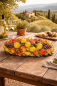 Preview: Décoration de table toscane en céramique artisanale – fruits décoratifs en majolique italienne