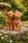 Preview: Couple de chats en terracotta Impruneta – résistante au gel