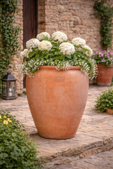 Amphore élégante en terre cuite Impruneta – artisanat toscan intemporel