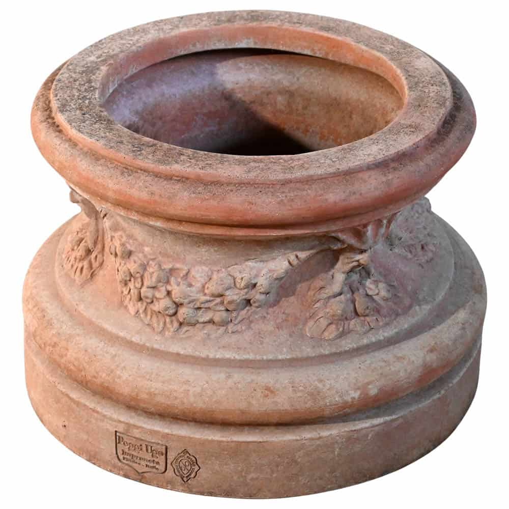 Preview: Base en terre cuite d’Impruneta – socle décoratif artisanal au style Renaissance italien
