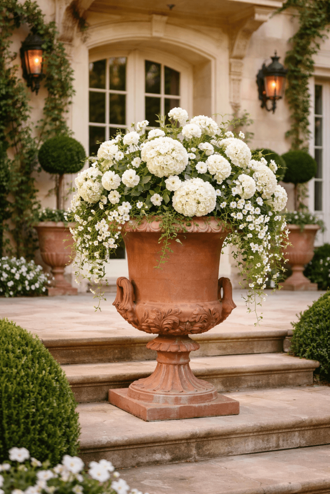 Preview: Vase coupe Empire en terre cuite Impruneta Ø65 × 90 cm