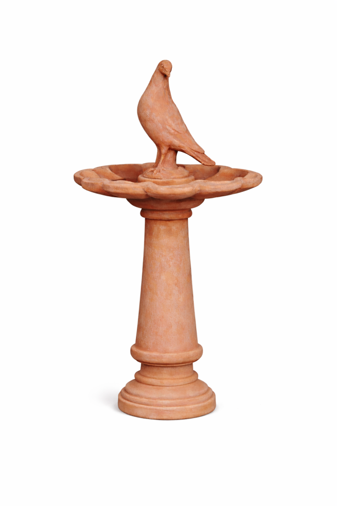 Bain d’oiseaux en terre cuite d’Impruneta