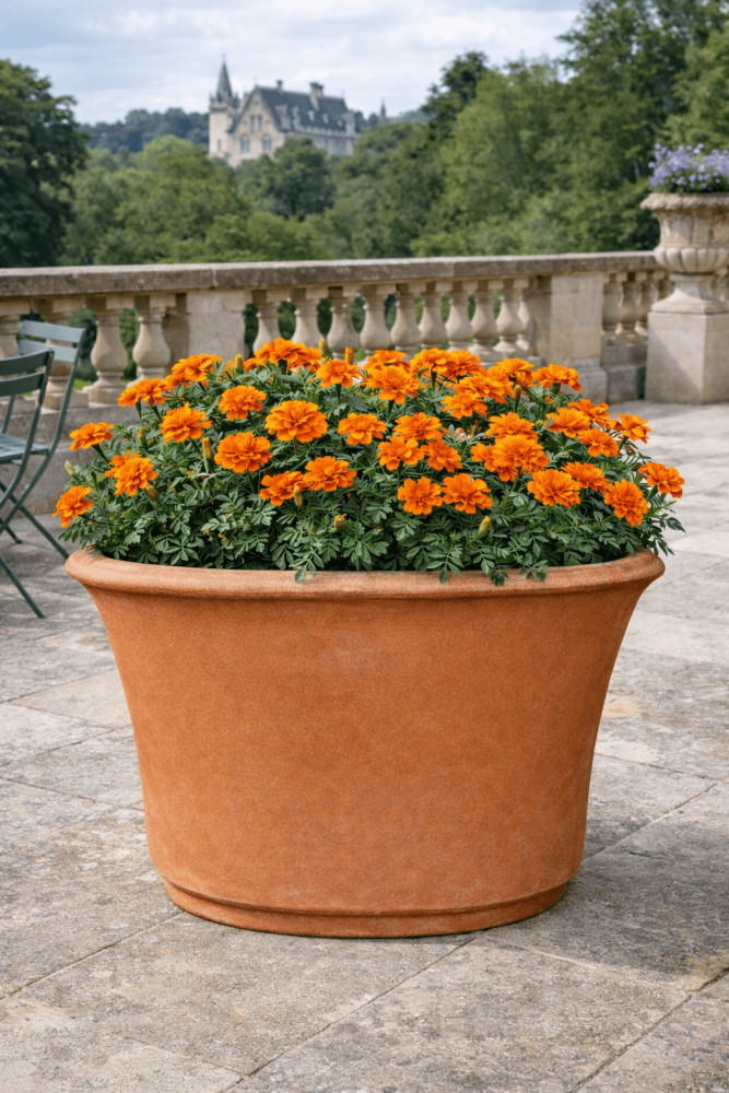 Grande Poterie de plantation haut de gamme en terracotta d’Impruneta résistante au gel