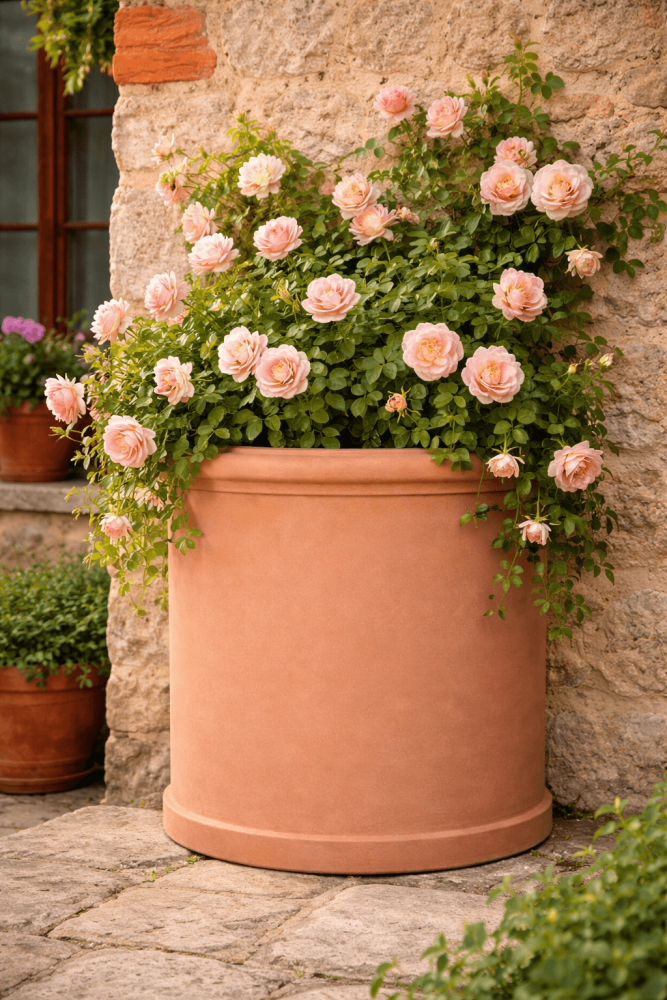 Pot mural en terracotta d’Impruneta – artisanat toscan authentique