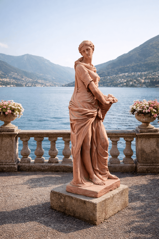 Statue en terre cuite d’Impruneta « Autunno » – Allégorie de l’automne par Poggi Ugo