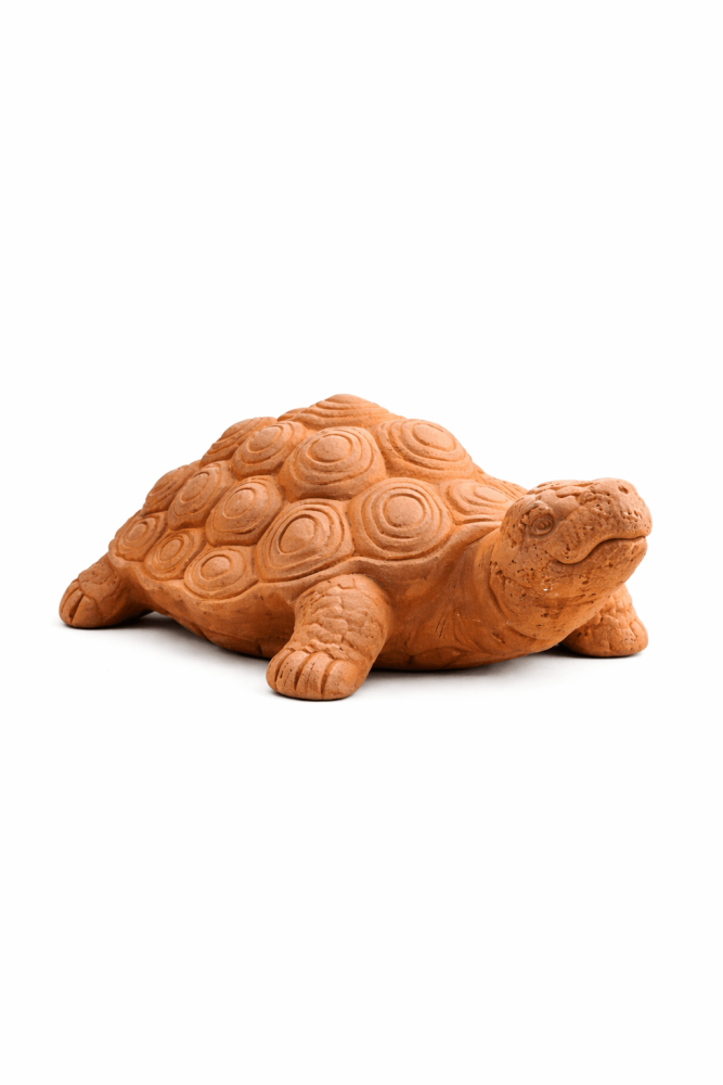 Preview: Tartaruga – tortue de jardin en terracotta Impruneta résistante au gel