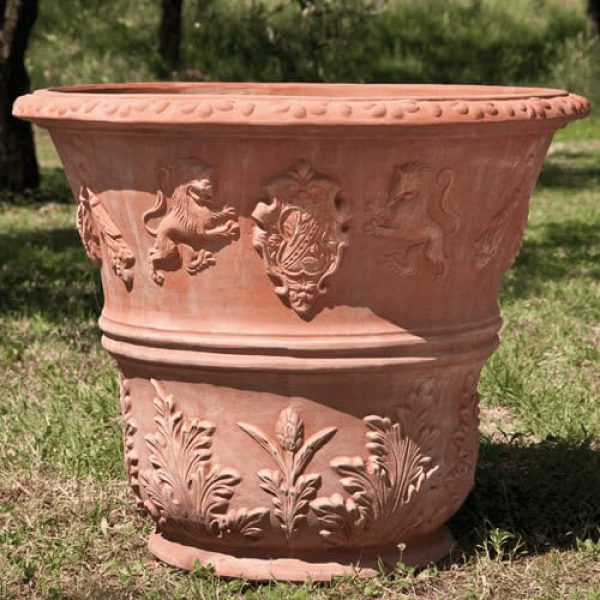Grand pot de fleurs terre cuite 65 cm / 61 cm