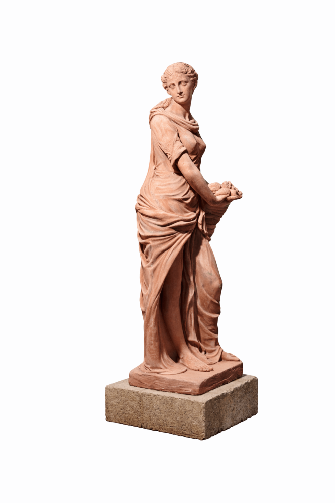 Statue en terre cuite d’Impruneta « Autunno » – Allégorie de l’automne par Poggi Ugo
