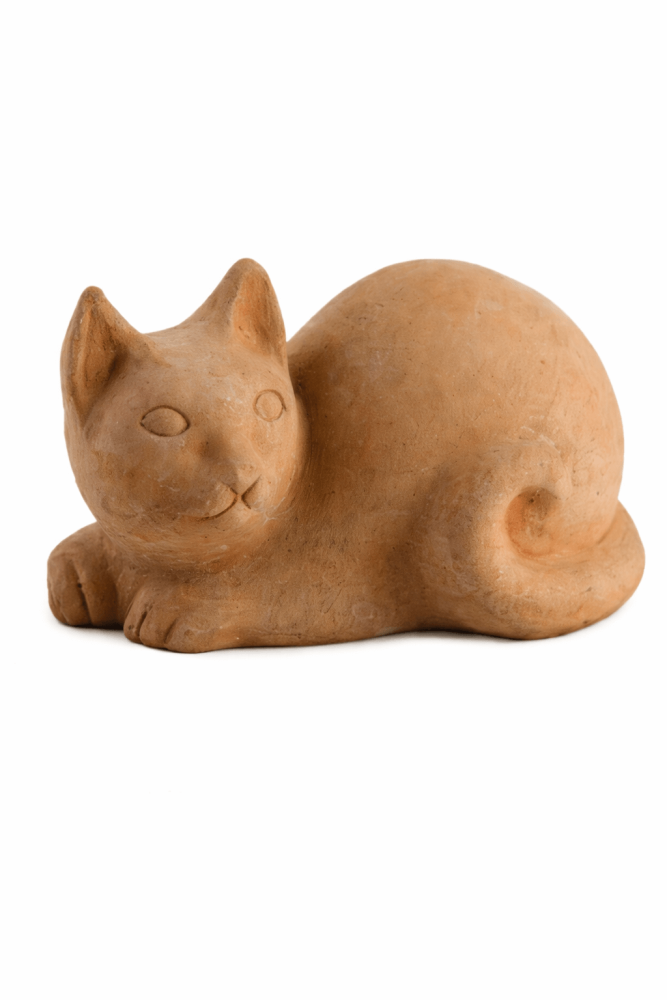 Chat en terracotta Impruneta – statue de jardin résistante au gel