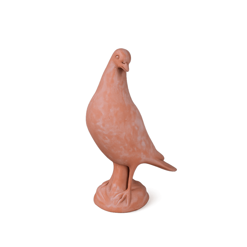 Colombe en terre cuite d’Impruneta – décoration de jardin méditerranéenne en terracotta italienne