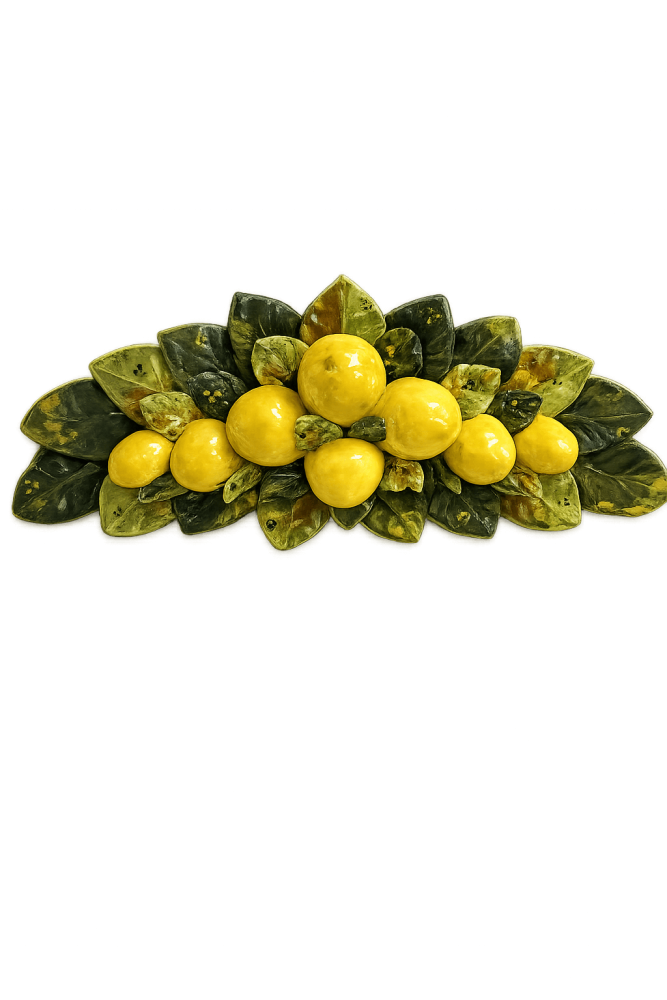 Grande décoration de table méditerranéenne avec citrons – style italien lumineux