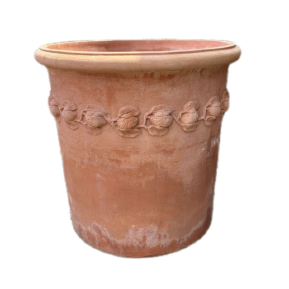 Grand pot cylindrique en terre cuite d’Impruneta diametre 80cm