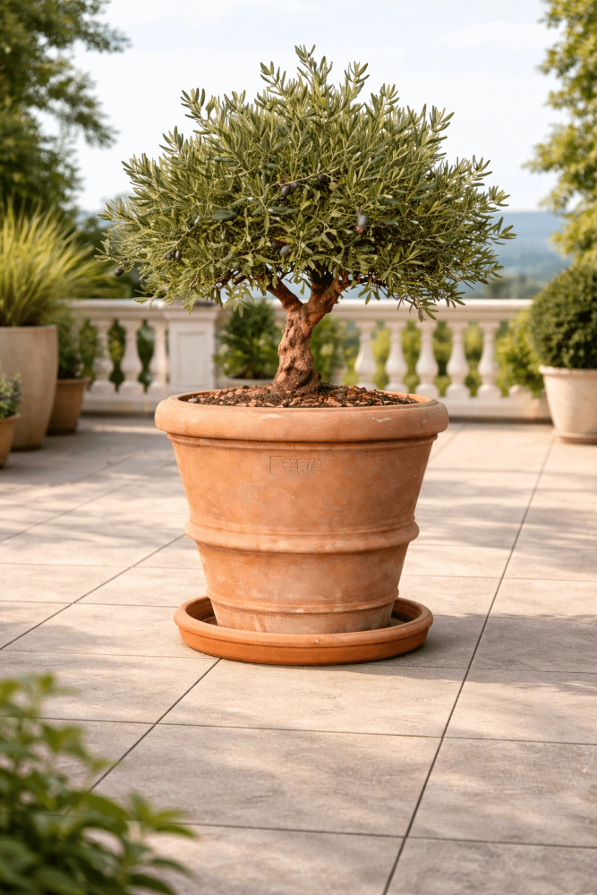 Soucoupe en terre cuite de pot en terracotta Impruneta originale – artisanat toscan de qualité