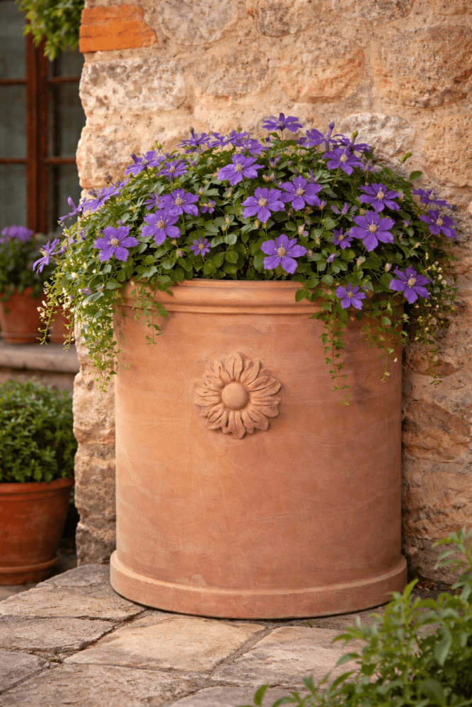 Pot mural en terre cuite d’Impruneta – artisanat toscan authentique