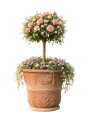 Grand pot de fleurs terre cuite 65 cm / 61 cm